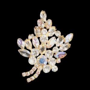 Vintage Juliana AB Rhinestone Brooch LARGE Gorgeous